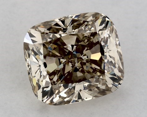  1.00 Carat Brown SI1  cushion modified diamond